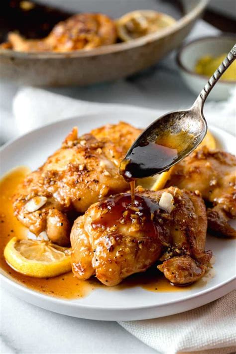 Honey Garlic Lemon Pepper Chicken Thighs Table For Two By Julie Chiou