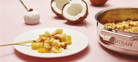 Recette De Crumble Tropical Mangue Ananas Coco Par Sitram