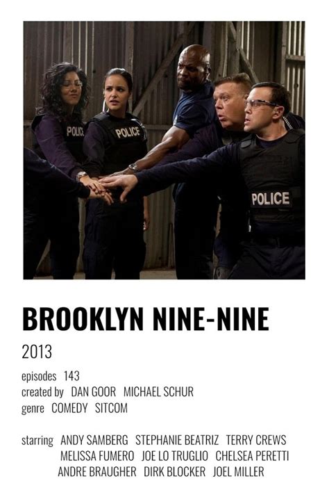 Brooklyn Nine Nine Poster Film Posters Minimalist Brooklyn Nine Nine