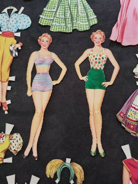 Vintage Jane Powell Paper Dolls 1955 WHITMAN 2055 2 Dolls 30