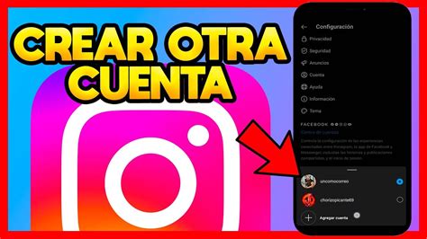 COMO CREAR OTRA CUENTA EN INSTAGRAM YouTube