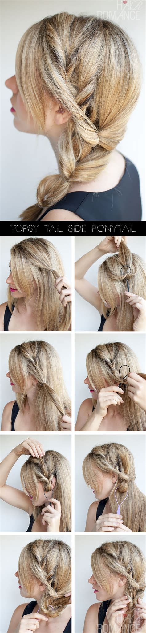 Topsy Tail Ponytail Tutorial The No Braid Side Braid Hairstyle Hair