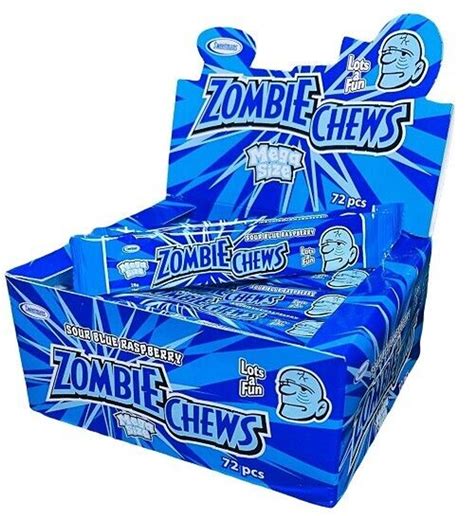 Zombie Chews Sour Blue Raspberry Confectionery World