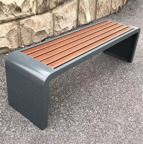 Reotel Metal Frame Outdoor Bench Garden Benches For Outdoors Outdoor