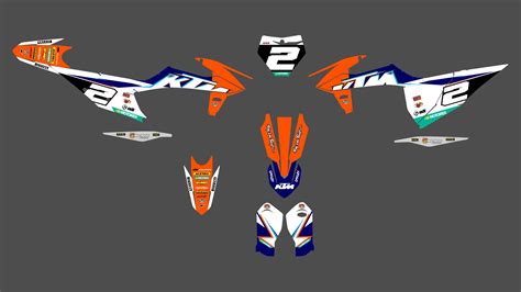 Kit déco KTM SX SXF 2019 2022 Type Origine Boutique Kit Déco Moto