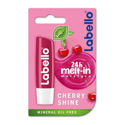 Labello Lip Balm Caring Cherry Shine 4 8g Apply Lip Balm Color Lip