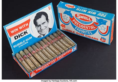 1968 Swell Bubble Gum Cigars Counter Display Box Non Sport Lot