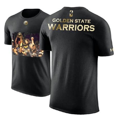 Golden State Warriors 2018 Champions Celebrate Black T Shirt