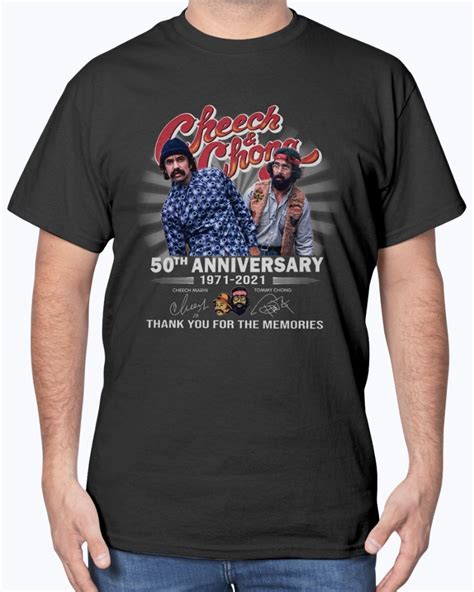 50 Th Anniversary Cheech And Chong Tshirt Hg Tycloset™