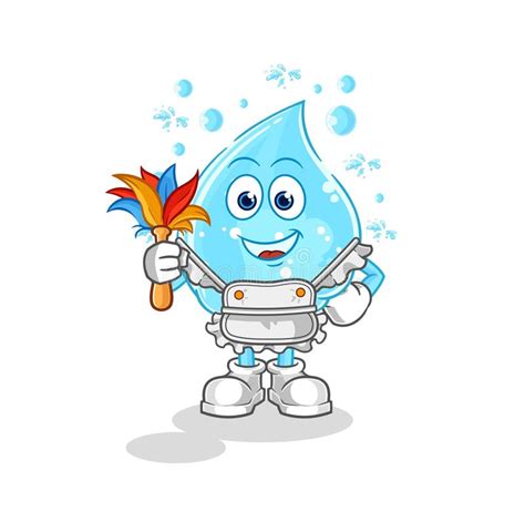 Mascota De Criada De Agua De Soda Vector De Dibujos Animados