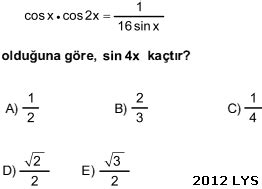 Trigonometri Çıkmış Son 10 Yılın Soru ve Çözümleri Matematik ve