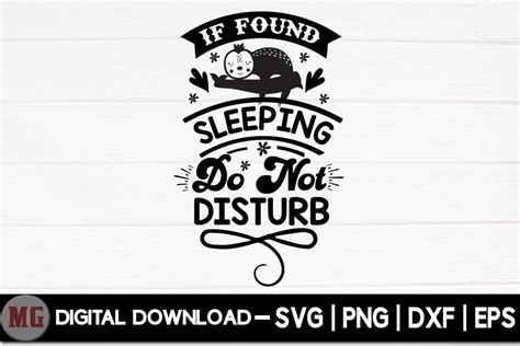 If Found Sleeping Do Not Disturb Svg Gráfico Por Moslem Graphics