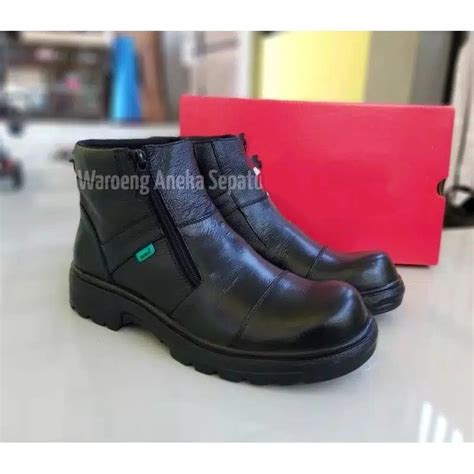 Jual Sepatu Septi Saveti Safety Boot King Shoes SKN Ujung Besi Kulit