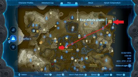 East Akkala Stable Location Directions Tears Of The Kingdom Totk