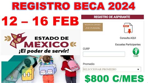 Comienza Registro Beca Educ B Sica Estado De M Xico Primaria