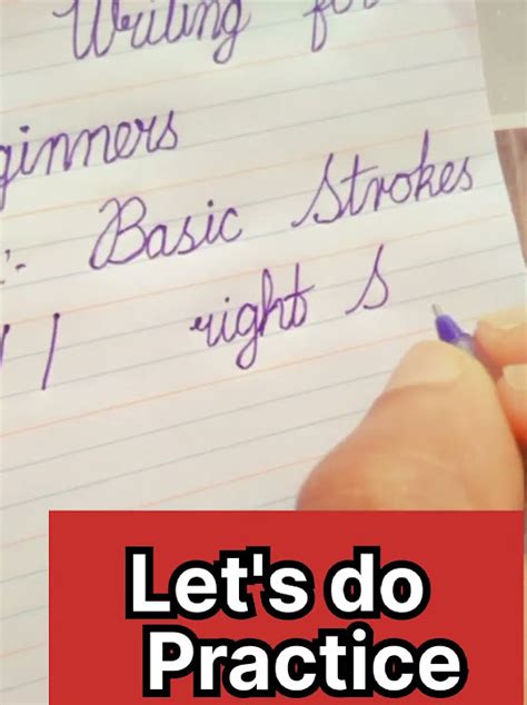 Cursive Writing For Beginners〡lesson 1〡basic Strokes〡😍 Shorts