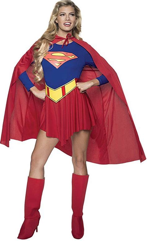 Rubies Dc Comics Deluxe Supergirl Costume Red Blue Medium