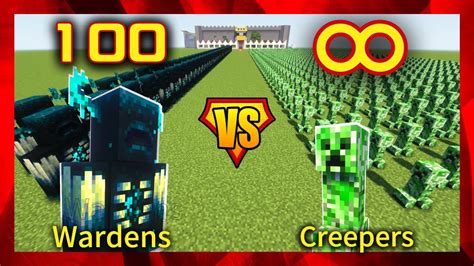 Wardens Vs Creepers How Many Creepers Are Needed To Defeat