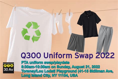 Q300 Pta Uniform Swap Playdate 8212022 Q300 Pta