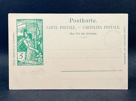 Postkarte Jubil De L Union Universelle Kaufen Auf Ricardo