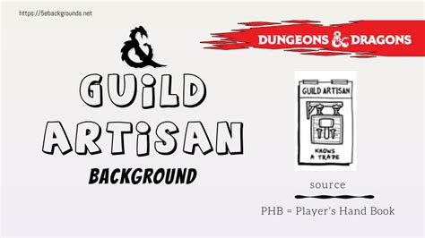 Guild Artisan Background 5e In DnD | 5e Backgrounds for D&D