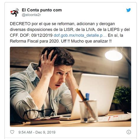 Reforma Fiscal 2020 Ya Publicada En El Dof Elconta Mx