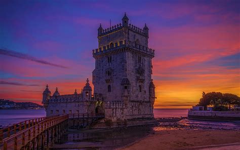 1080p Free Download Belem Tower Lisbon Tower Of Saint Vincent