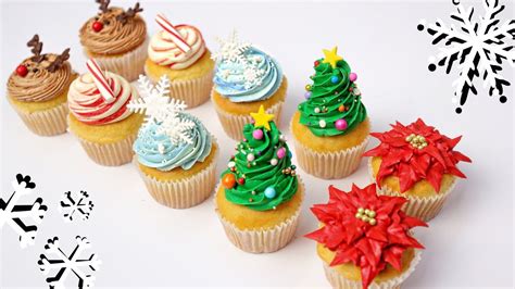 Cupcakes Para Navidad Faciles Y Rapidos Dani Flowers Youtube