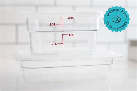 Cambro Camwear Polycarbonate Square Food Storage Container 8 Quart