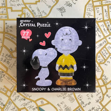 《小巴趴趴造》現貨有發票！日本～snoopy 史努比 3d透明水晶拼圖 立體拼圖 史努比拼圖 擺飾 蝦皮購物