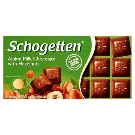 Schogetten Alpine Milk Chocolate With Hazelnuts Czekolada 100 G