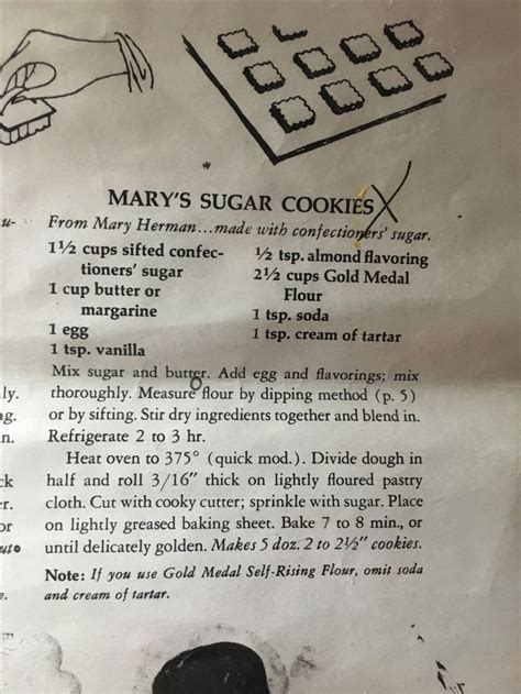 Pin By Amy Encarnacion On Sweet Vintage Sugar Cookie Recipe Betty