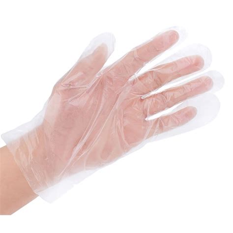 Disposable Gloves Plastic One Off Gloves Restaurant Bbq Clear Pe Gloves