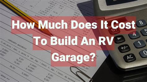 How Much Does It Cost To Build An Rv Garage Builders Villa