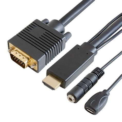 Goppa Hdmi→vgaケーブル 1m φ3 5・microbポート搭載 Gp Hdv15k 10 4589785192286 ケーズ