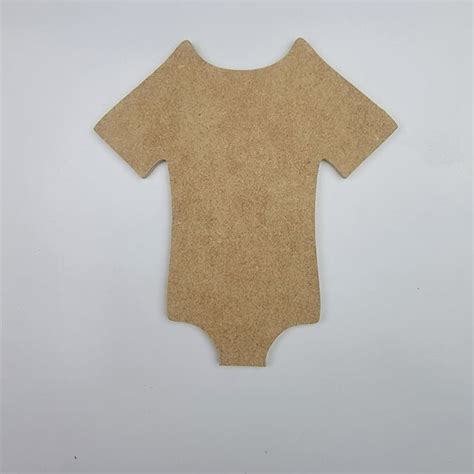 5 Onesie Unfinished Mdf Art Shape By Build A Cross