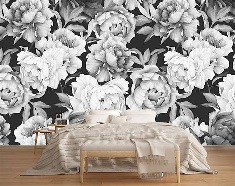 Top 93+ black and white peony wallpaper best - in.coedo.com.vn