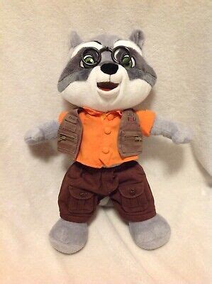 GREAT WOLF LODGE Plush Oliver Raccoon Fish Vest Glasses Shorts Shirt 16 ...