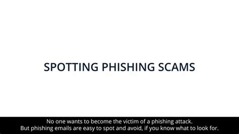 Spotting Phishing Scams