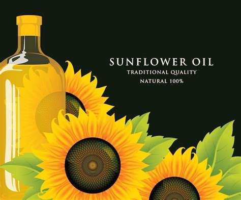 Premium Vector Label For Sunflower Oil