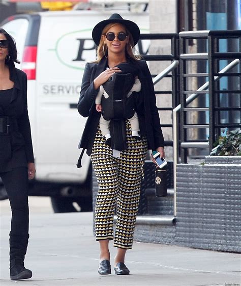 Beyonce Takes Blue Ivy For A Walk In Bold Pants, Loafers (PHOTOS ...