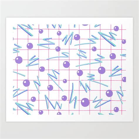 Laser Grid Art Print by Byre Wilde | Society6