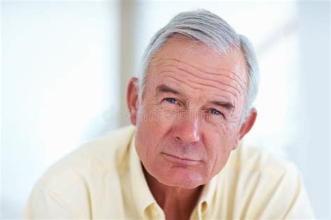 Handsome Mature Man Looking At You Closeup Portrait Of Handsome Mature Man Looking At You