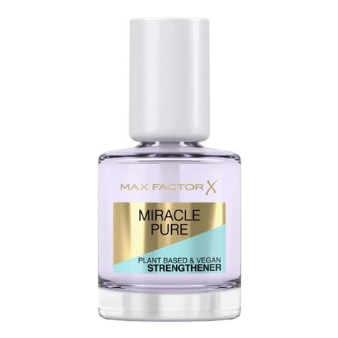 Max Factor Miracle Pure Nail Strengthener Plant Based And Vegan 12ml