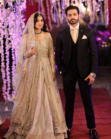 Wahaj Yumna Walima Look From Tere Bin Reviewit Pk