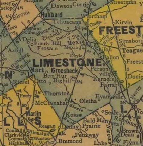 Limestone County Map