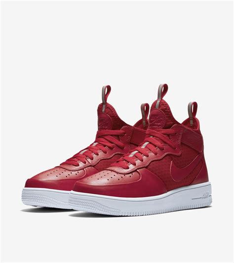 Nike Air Force 1 Ultra Force Mid Gym Red And White Nike Snkrs