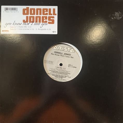 Donell Jones You Know That I Love You 12 キレイ！ Fatman Records