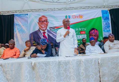 Aiyedatiwa Tells Need For Unity In Apc Ahead Ondo Guber Election