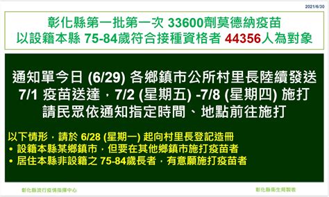 彰化縣公益頻道基金會 我ok您先打 禮讓長者 有疫苗 趕快打 65歲以上長者可以向醫院診所及衛生所登記 75~84歲長者72開打